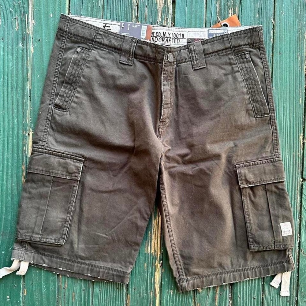 ESPRIT Mens Cargo Shorts BrownSize 36 New Straight Fit New 521